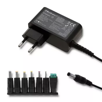 Strāvas adapteris Qoltec 51736 Iekštelpu 30 W Melns