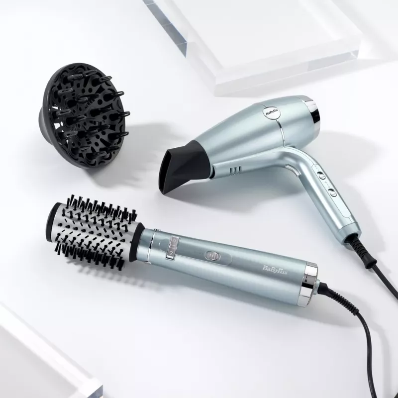 Fēns BABYLISS D773DE 2100 W, jonu, 3 siltuma / 2 ātruma, aukstā pūšana, 2 sprauslas, metālisks