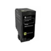 tonera kasete Lexmark 74C20Y0 1000 lapas dzeltena