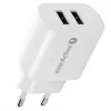 Lādētājs 2X USB 2,4A 12W BALTS