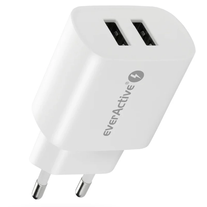 Lādētājs 2X USB 2,4A 12W BALTS