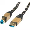 USB 3.0 kabelis ROLINE GOLD Type A V – B V 3,0 m