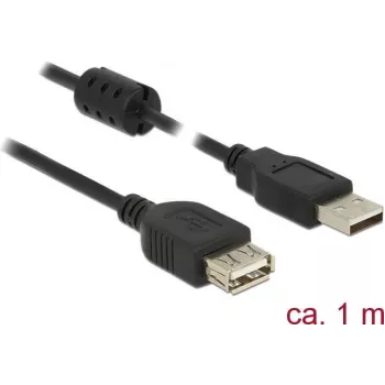USB kabelis DeLOCK 84883 USB 2.0 1 m melns