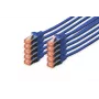 Tīkla kabelis Digitus CAT 6 S/FTP RJ-45 0.25m zils