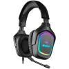 Spēļu austiņas ar mikrofonu AP-U750MV, melnas (USB, RGB)