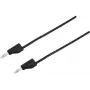 VOLTCRAFT Test Lead [Spraudnis 4 mm - Spraudnis 4 mm] 1 m Melns MSB-300 (MSB-300-1-SW)