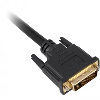 DVI kabelis Sharkoon DVI-D/DVI-D (24+1) 1 m