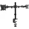 Divu monitoru galda stiprinājums MONTIS Dual Monitor Mount Everest MT015, 13–27 collas, 2 rokas, maks. 16 kg, VESA 75x75–100x100, melns