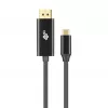 USB-C uz DisplayPort kabelis TB AKTBXVDUSBCDP2B 2 m — melns
