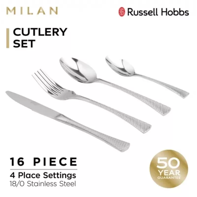 Galda piederumu komplekts Russell Hobbs RH02229EU7 — 16 gab., nerūsējošais tērauds