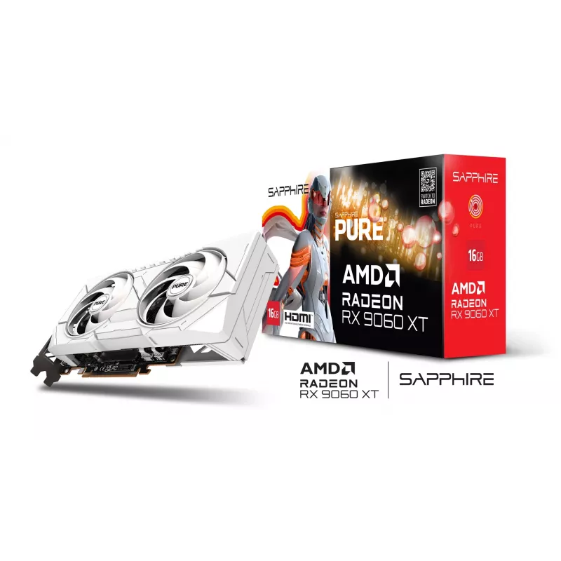 SAPPHIRE PURE Radeon RX 9060 XT Gaming OC 16GB grafikas karte