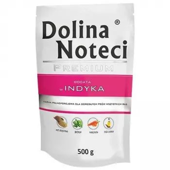 DOLINA NOTECI Premium ar tītara gaļu - mitrā suņu barība - 500 g