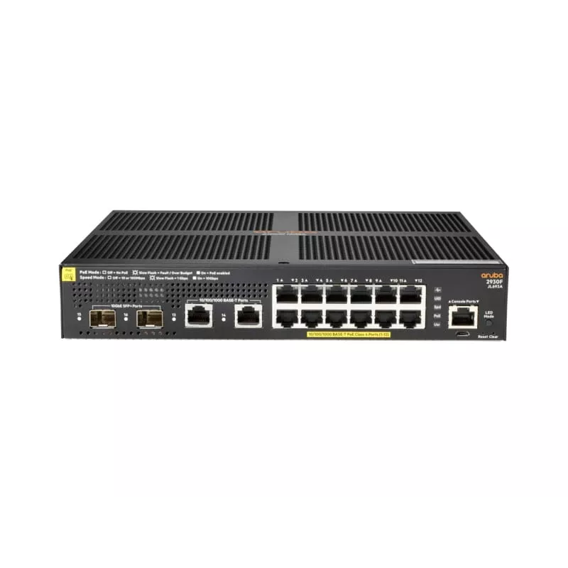 Pārvaldāms slēdzis Aruba 2930F 12G PoE+ 2G/2SFP+