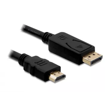 DisplayPort/HDMI kabelis DeLOCK 82586 1m melns