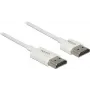 HDMI kabelis DeLOCK 85138 3 m A tipa, vīrietis–vīrietis, balts