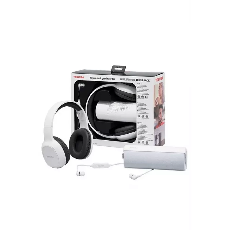 Austiņas Toshiba Wireless Audio Triple Pack HSP-3P19 Balts