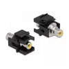 Keystone modulis DeLOCK 86740 plakans melns RCA