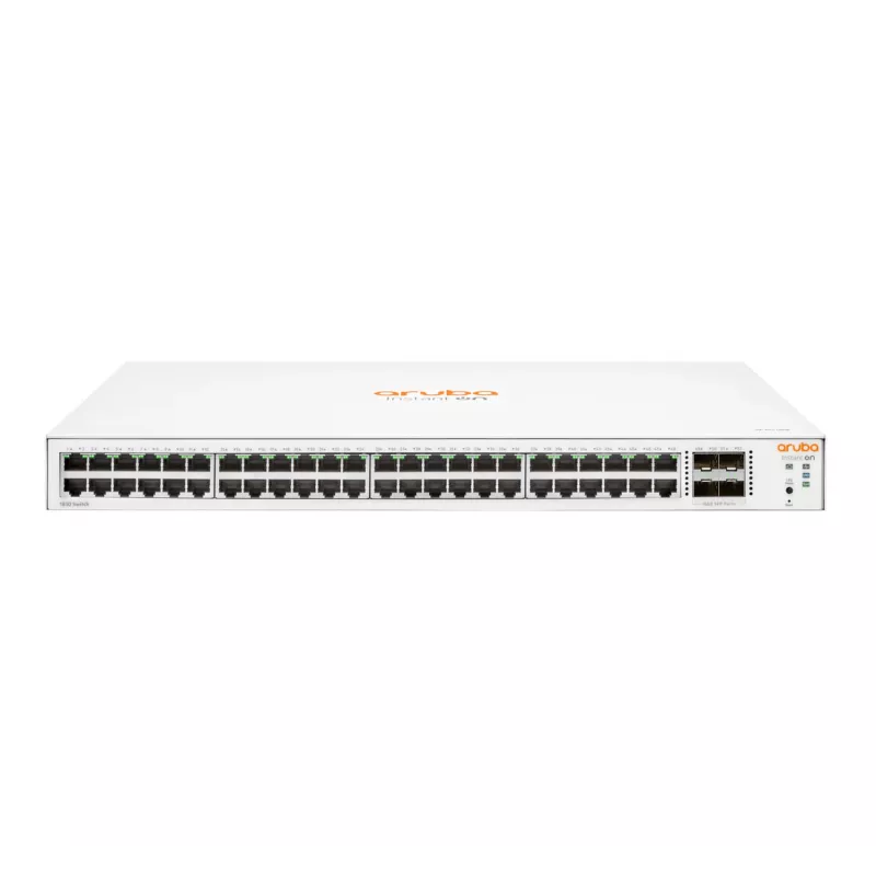 HPE Aruba Networking Aruba Instant On 1830 48G 4SFP pārvaldīts L2 Gigabit Ethernet (10/100/1000) 1U
