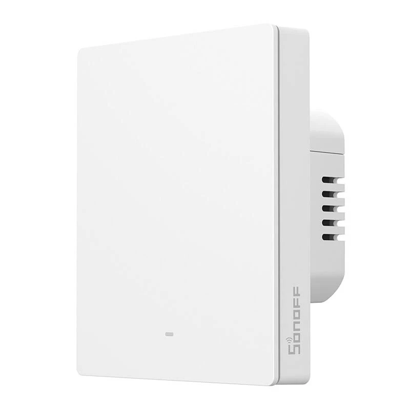 Pie sienas stiprināms Wi-Fi viedais slēdzis Sonoff M5-1C-80W 1-kanālu, rāmim, 80W
