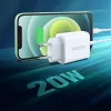 Ugreen USB Power Delivery 3.0 Quick Charge 4.0+ 20W 3A tīkla lādētājs (balts)