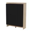 Cama PORTO kumode 100x38x130 ozols/melns