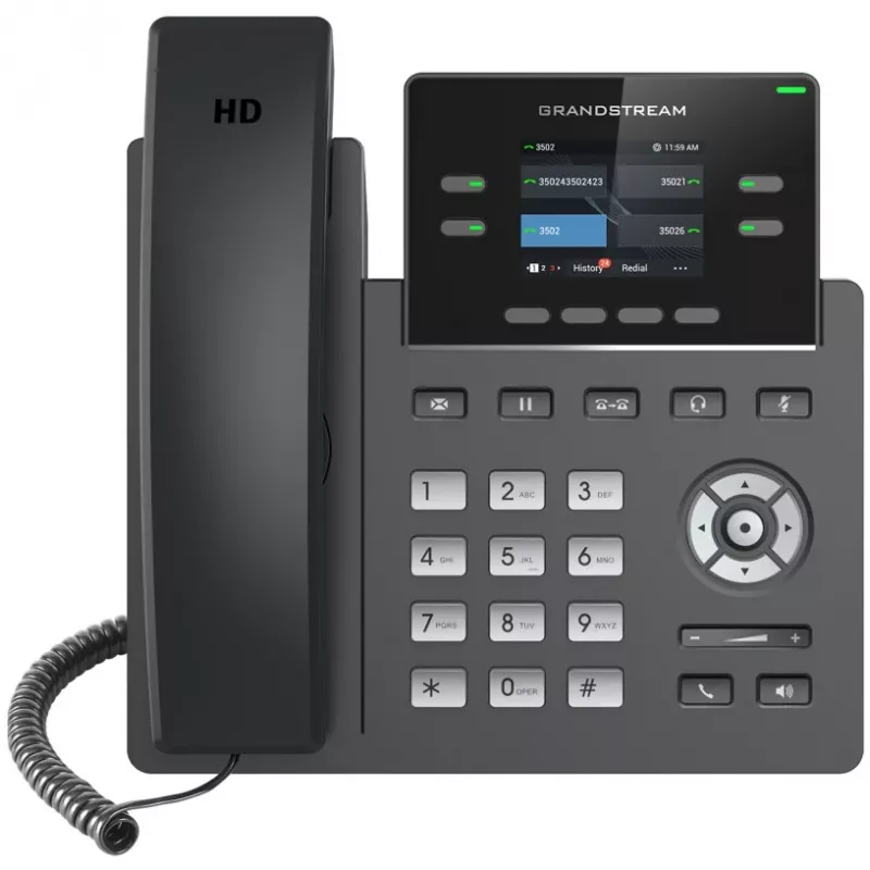 IP telefons Grandstream Networks GRP2612W Melns