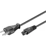 Wentronic Goobay strāvas kabelis Swiss, 1,8 m, melns - Swiss spraudnis (J tips, SEV 1011) > ierīces kontaktligzda C5 (93960)