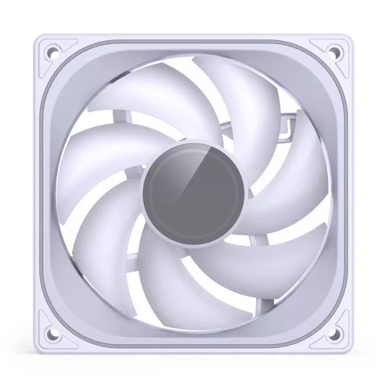 120mm PWM ARGB korpusa ventilators Jonsbo ZB-120 balts, modelis ZB-120W