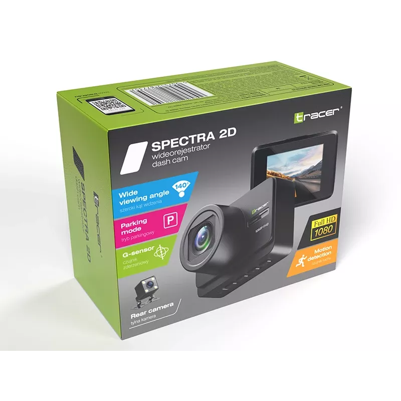Auto reģistrators TRACER Tracer Spectra 2D — kompakts auto video ierakstītājs