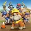 Bērnu puzļu komplekts Ravensburger Rubble & Crew darba transportlīdzekļi — 3 puzles × 49 gabali