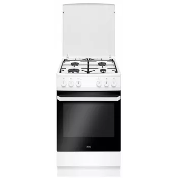 Brīvi stāvoša plīts Amica SHM51071W Electric Gas White 4 gāzes zonas 63L