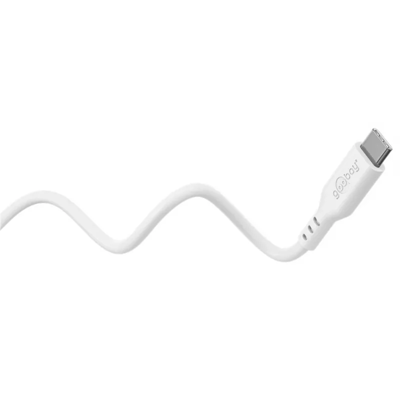 Goobay 77743 USB kabelis balts