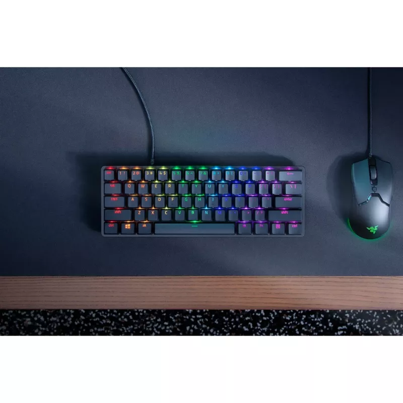 Huntsman Mini, Gaming Keyboard black, DE-Layout, Razer Linear Optical (Red)