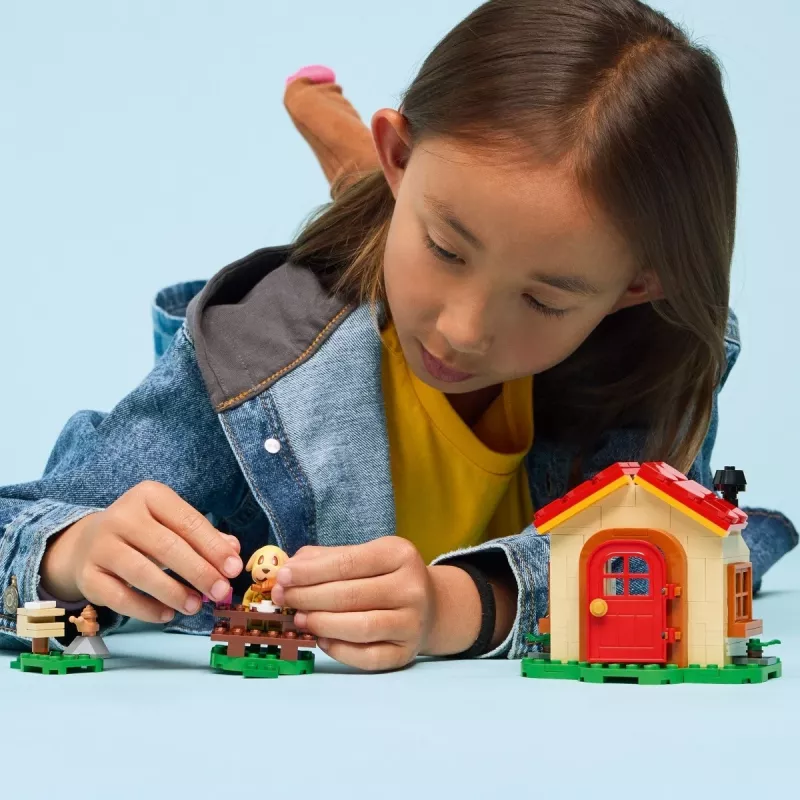 Konstrukciju rotaļlieta LEGO Animal Crossing Mājīgā māja 77058, 149 gabali, 1 minifigūra, izmērs 120×90×70 mm