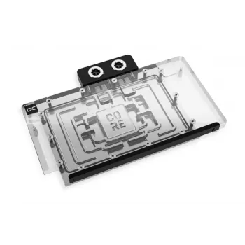 Aizmugures plāksne Alphacool 10269 akrils alumīnijs hroms varš neilons melna 155.5x235.9x34mm