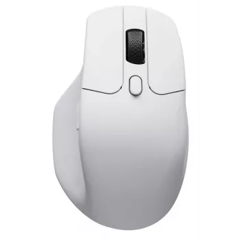 Pele Keychron M6 labās rokas RF bezvadu + Bluetooth + USB-C optiskā 30000 DPI balta