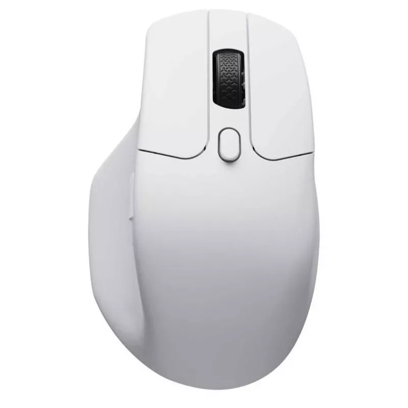 Pele Keychron M6 labās rokas RF bezvadu + Bluetooth + USB-C optiskā 30000 DPI balta