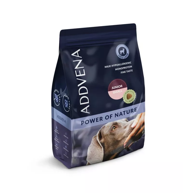 ADDVENA Power of Nature Junior Small Lamb - sausā suņu barība - 2,5kg