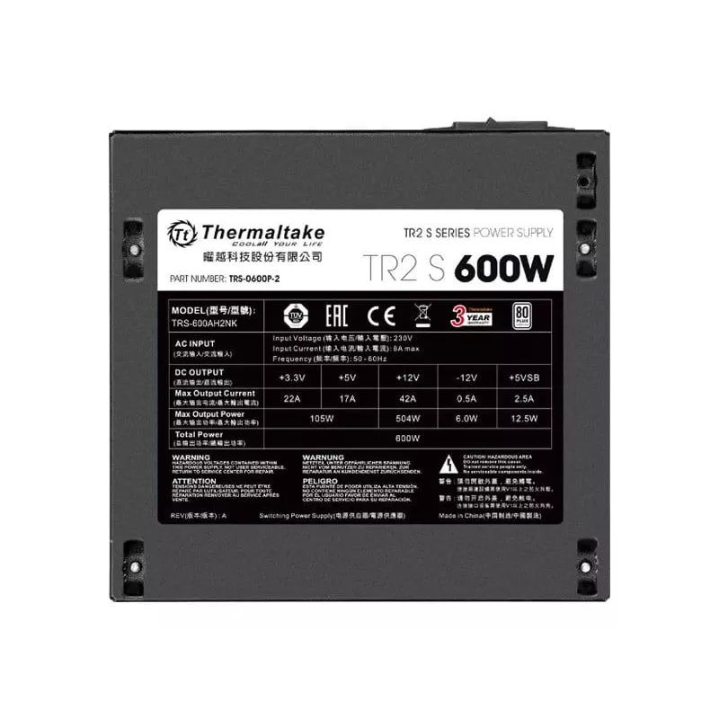 Barošanas bloks Thermaltake TRS-600AH2NK 600 W