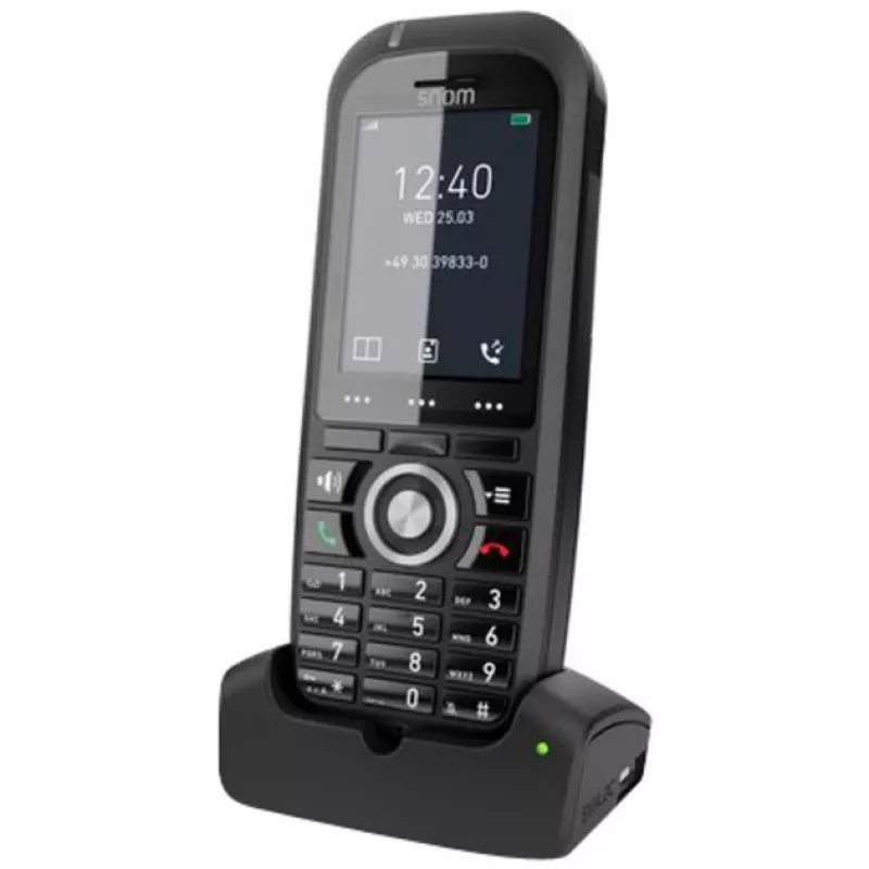 Snom M70 DECT telefona klausule ar zvanītāja ID, melna