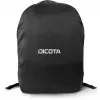 DICOTA D32159 universāls lietus pārvalks 16 collu (40,6 cm) mugursomām, 210D poliesters, melns