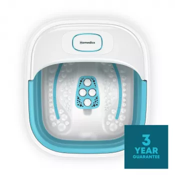 Kāju spa HoMedics FB-70BL-EB — salokāma kompakta kāju vanna lietošanai mājās