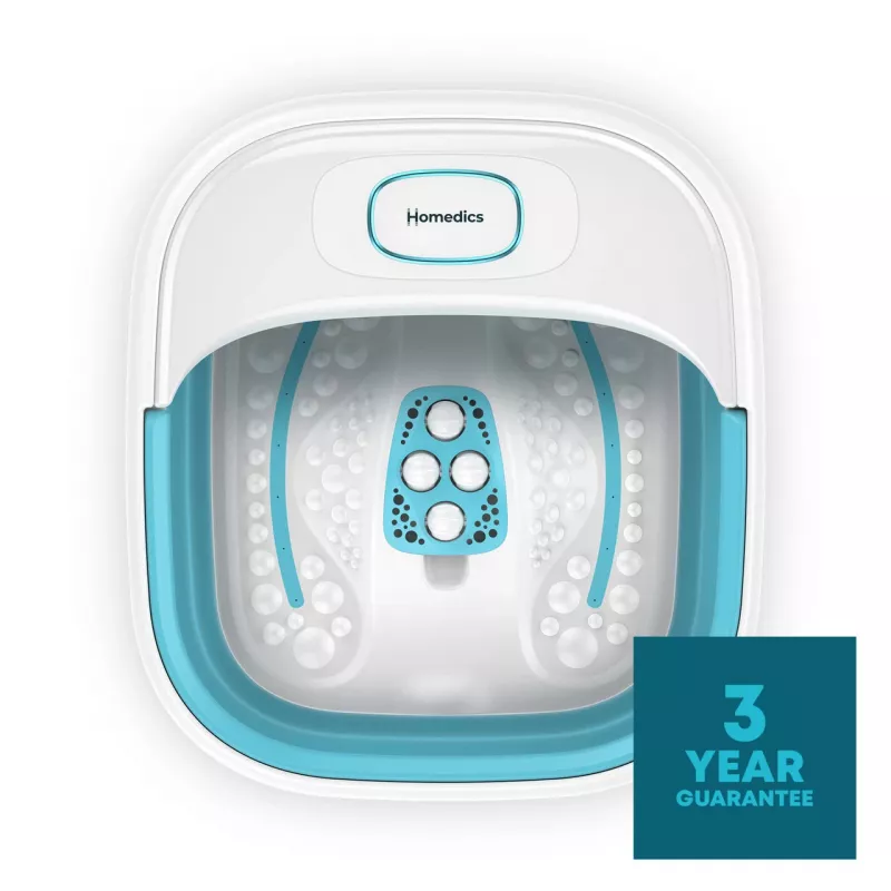 Kāju spa HoMedics FB-70BL-EB — salokāma kompakta kāju vanna lietošanai mājās