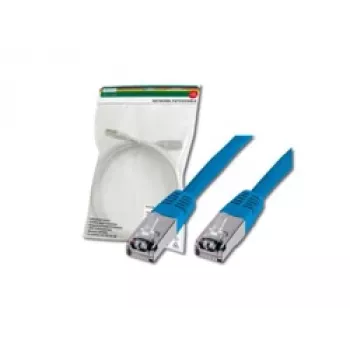 Tīkla kabelis Digitus CAT 5e SF/UTP ielāpu vads RJ45 3m zils