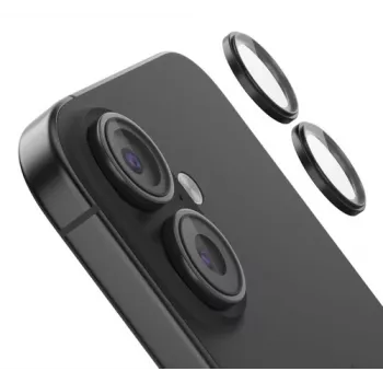 Kameras objektīva rūdīta stikla aizsargs Belkin OVA181HQBK, paredzēts iPhone 16 / 16 Plus, 2 gab. iepakojumā