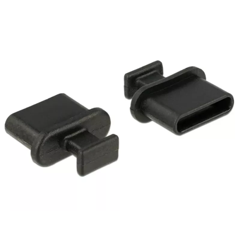 Ligzdas drošības vāciņš DeLOCK 64013 USB Type-C Melns