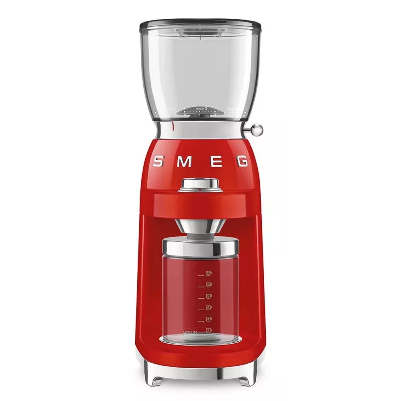 Smeg 50's Style kafijas dzirnaviņas CGF11RDEU sarkanā krāsā