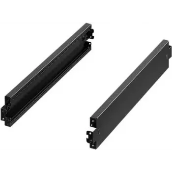 Apdares panelis Rittal VX 8660.036 Melns tērauds 1200 mm dziļums 100 mm augstums