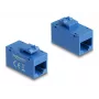 Keystone modulis DELOCK 90642 — plakans RJ-45 ieliktnis, zils, 16,2×30×20,5 mm