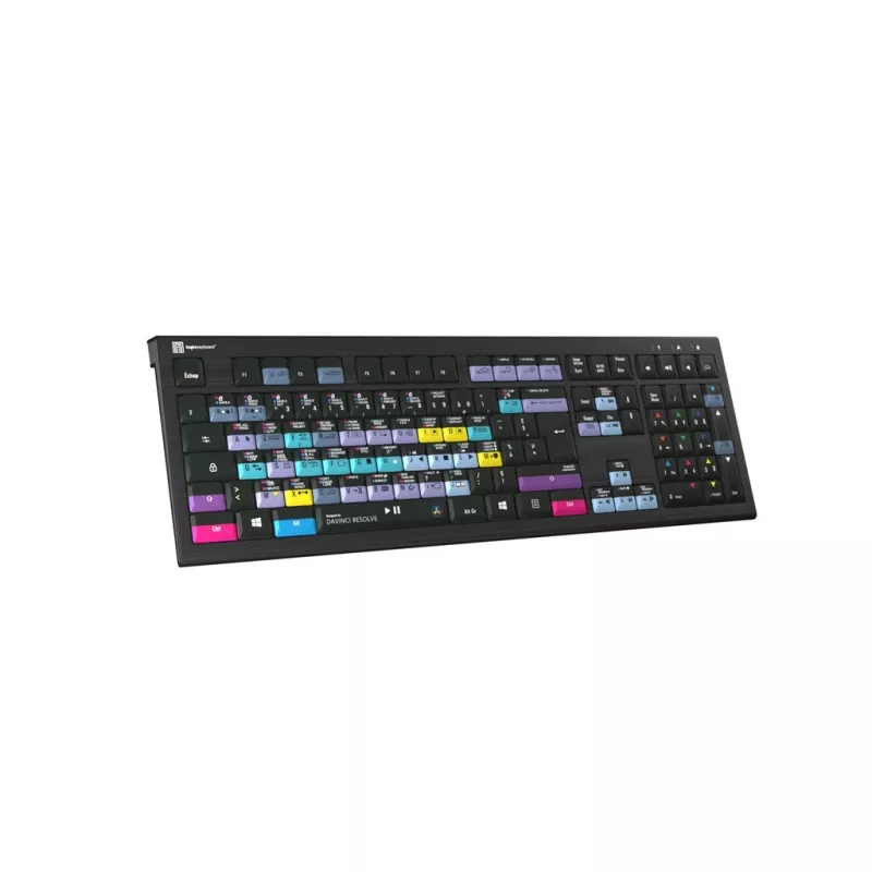Logickeyboard ASTRA 2 USB tastatūra, AZERTY izkārtojums, angļu valoda, melna